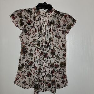 Sun & Shadow Multicolor Floral Blouse Size S